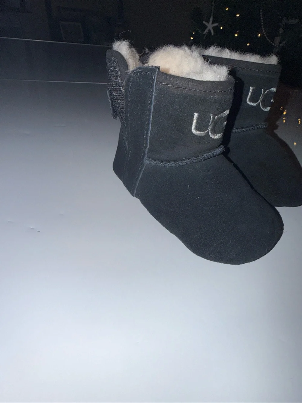 Ugg Jessie Crib Toddler Toasty Warm Sheepskin Winter Boots Black Size 02/03